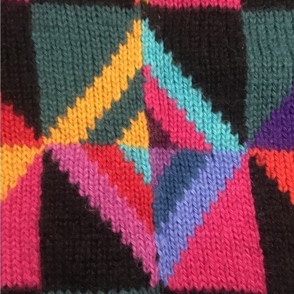 ALPACA IMPORTS hand knitted art to wear sweater. S/ M / L? - Picture 8 of 8